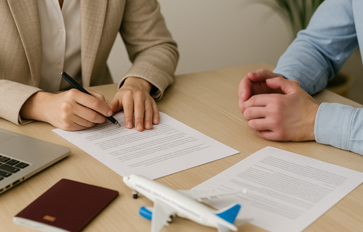 personnes qui remplissent des papiers mutuelle